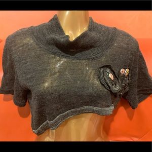 Stylish cropped sweater